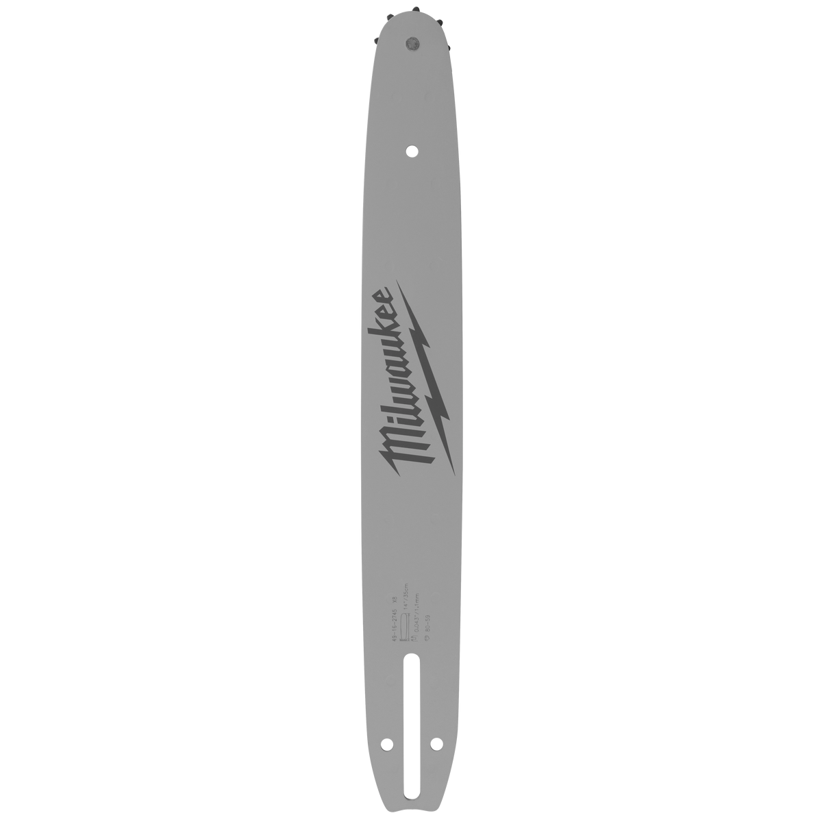 Milwaukee 49-16-2745 14" .325" LOW PROFILE Pitch, .043" Gauge Guide Bar
