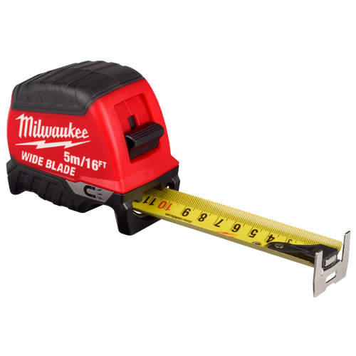 Milwaukee 48-22-1217M 5m/16ft Wide Blade Magnetic Tape Measure (Pack of 5)