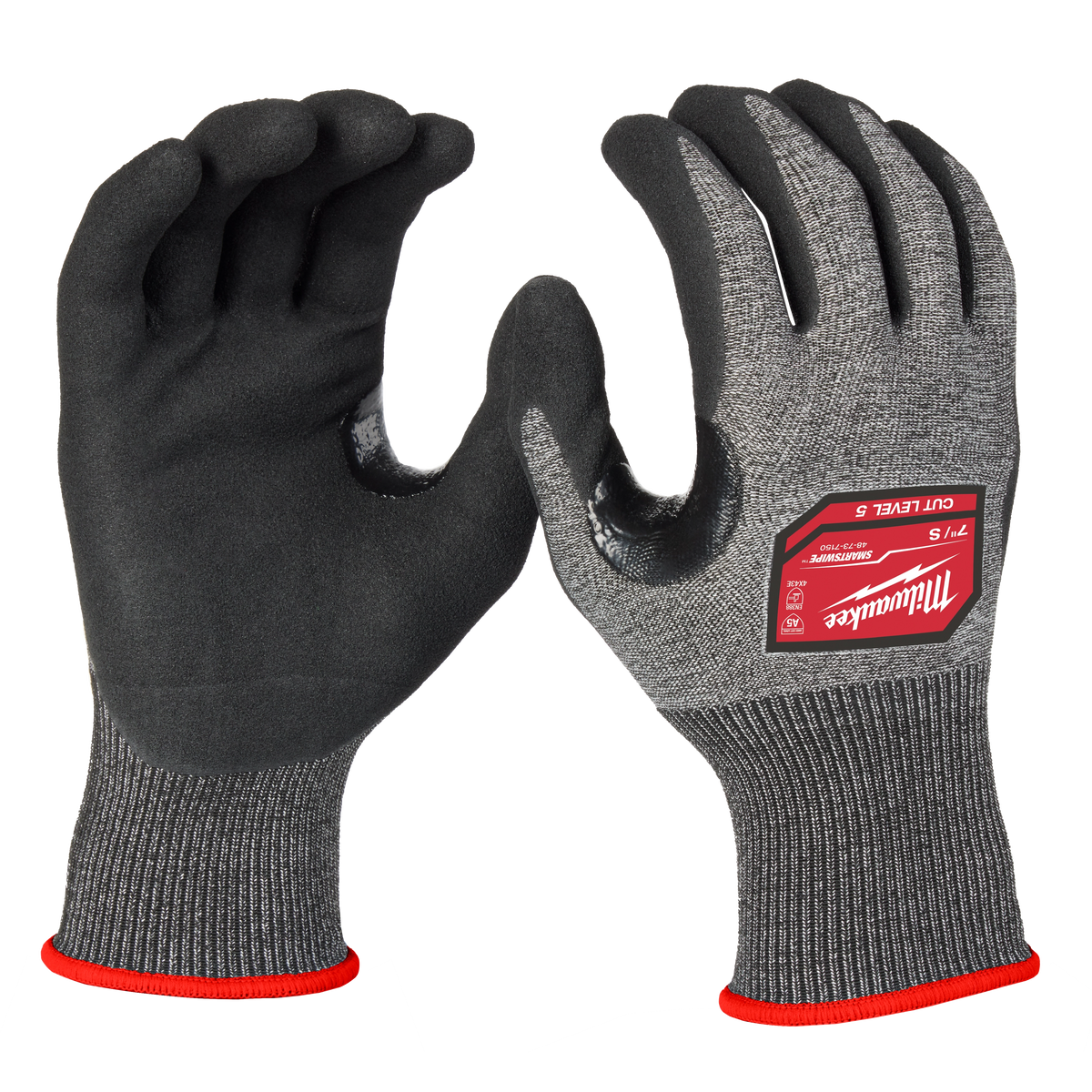 Milwaukee 48-73-7150 Cut Level 5 High-Dexterity Nitrile Dipped Gloves - S (Pack of 6)
