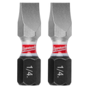 Milwaukee 48-32-4118 Shockwave Impact Slotted 1/4" Insert Bits (25PK)