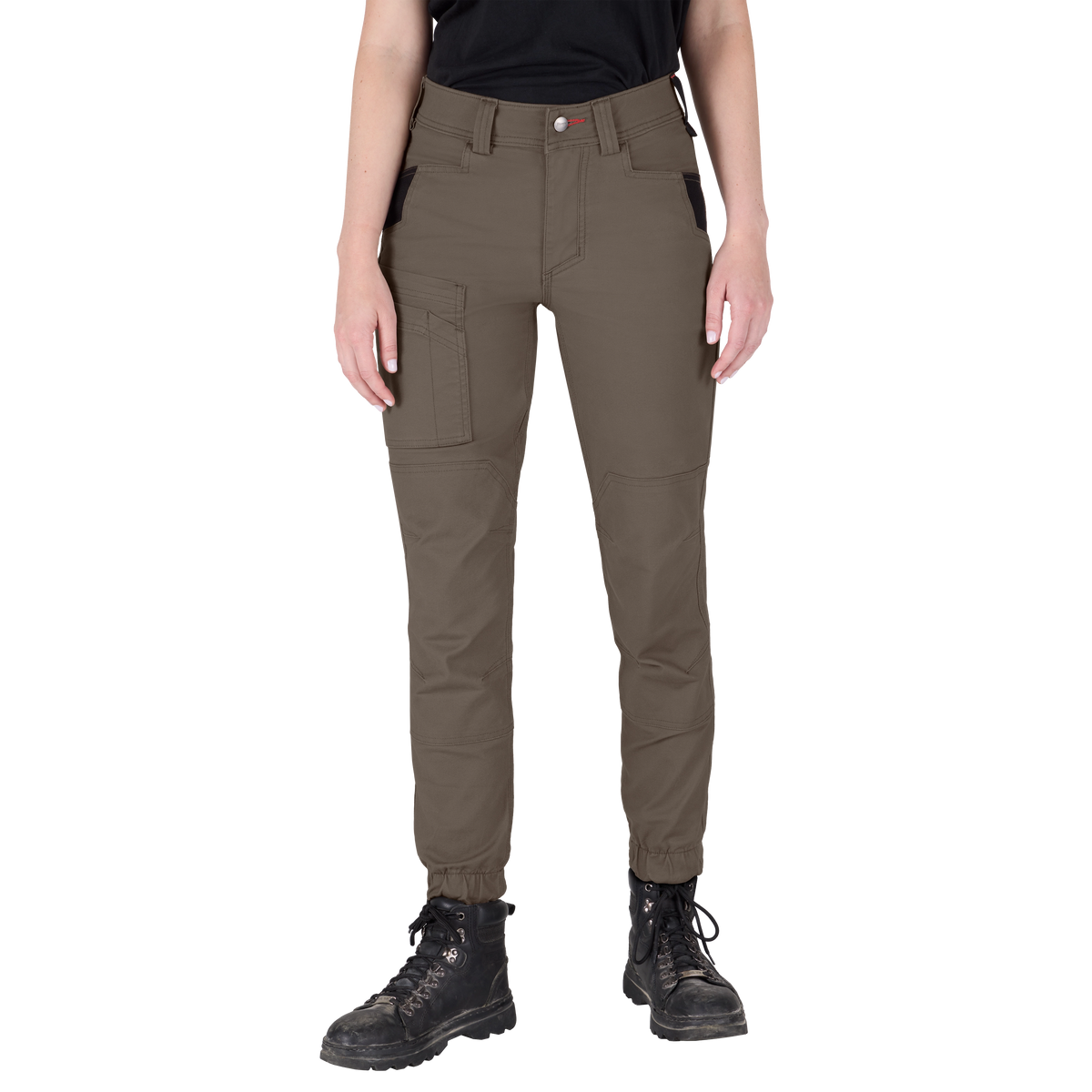 Milwaukee F652N-6R Women's GRIDIRON Double Knee Jogger Pants - Brown 6