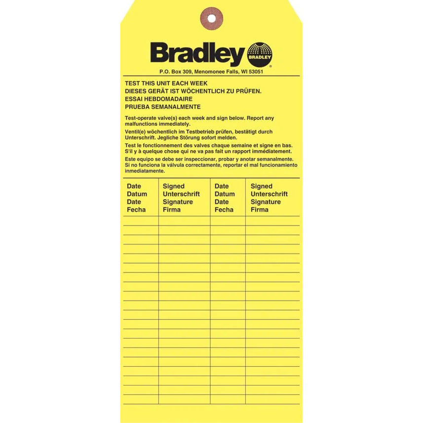 Bradley Inspection Tag 204 - 421