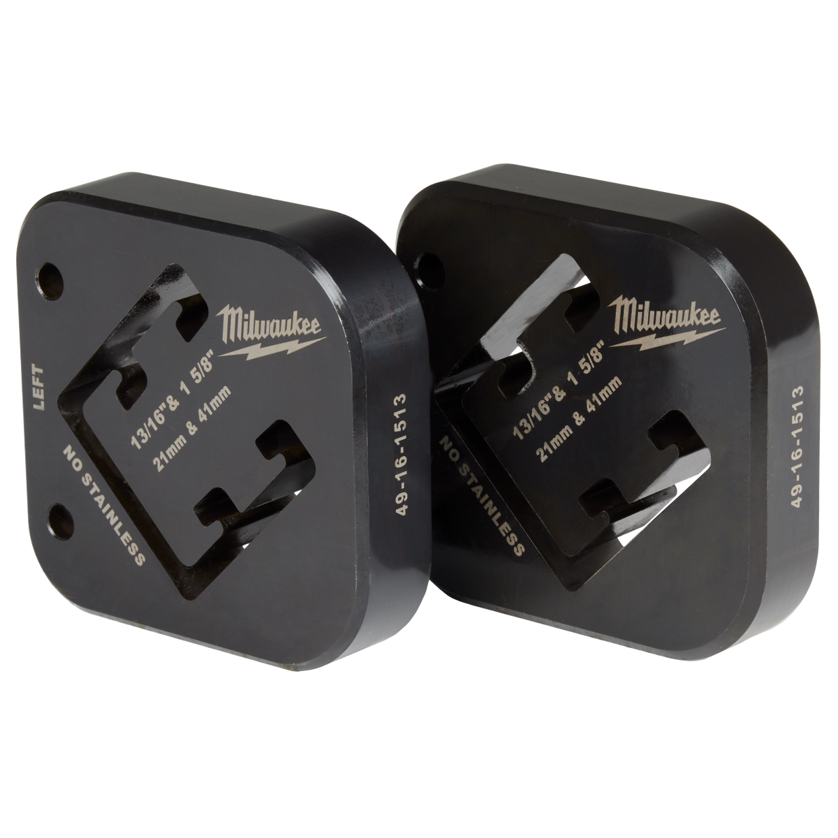 Milwaukee 49-16-1513 13/16" & 1-5/8" x 1-5/8" Combination Strut Shearing Dies