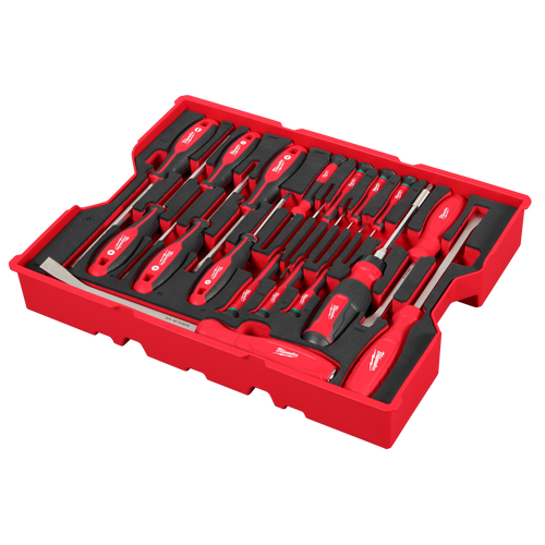Milwaukee 48-22-0158 17pc. Screwdriver & Pry Bar Set with Tray for PACKOUT Drawers