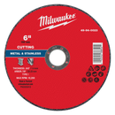 Milwaukee 49-94-0023 6" x .045" x 7/8" Metal Cut Off Wheel -Type 1 (Pack of 25)