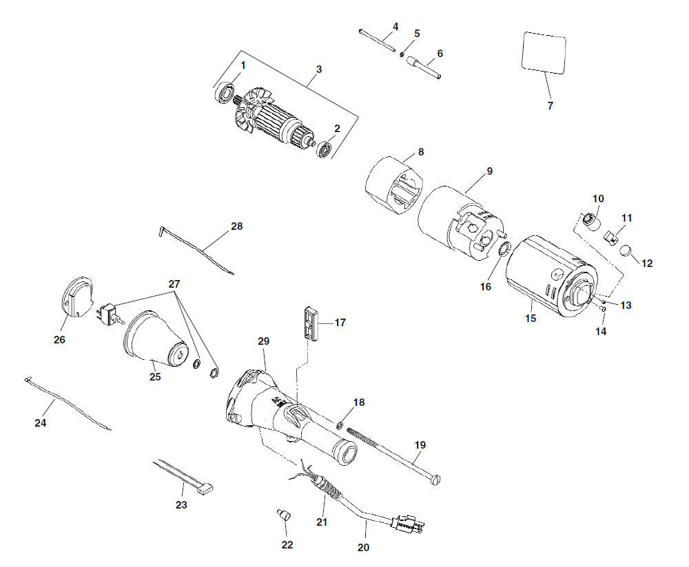 RIDGID 18676 Motor Housing Assy. (Includes), for 700 Power Drive and Portable Power Drive