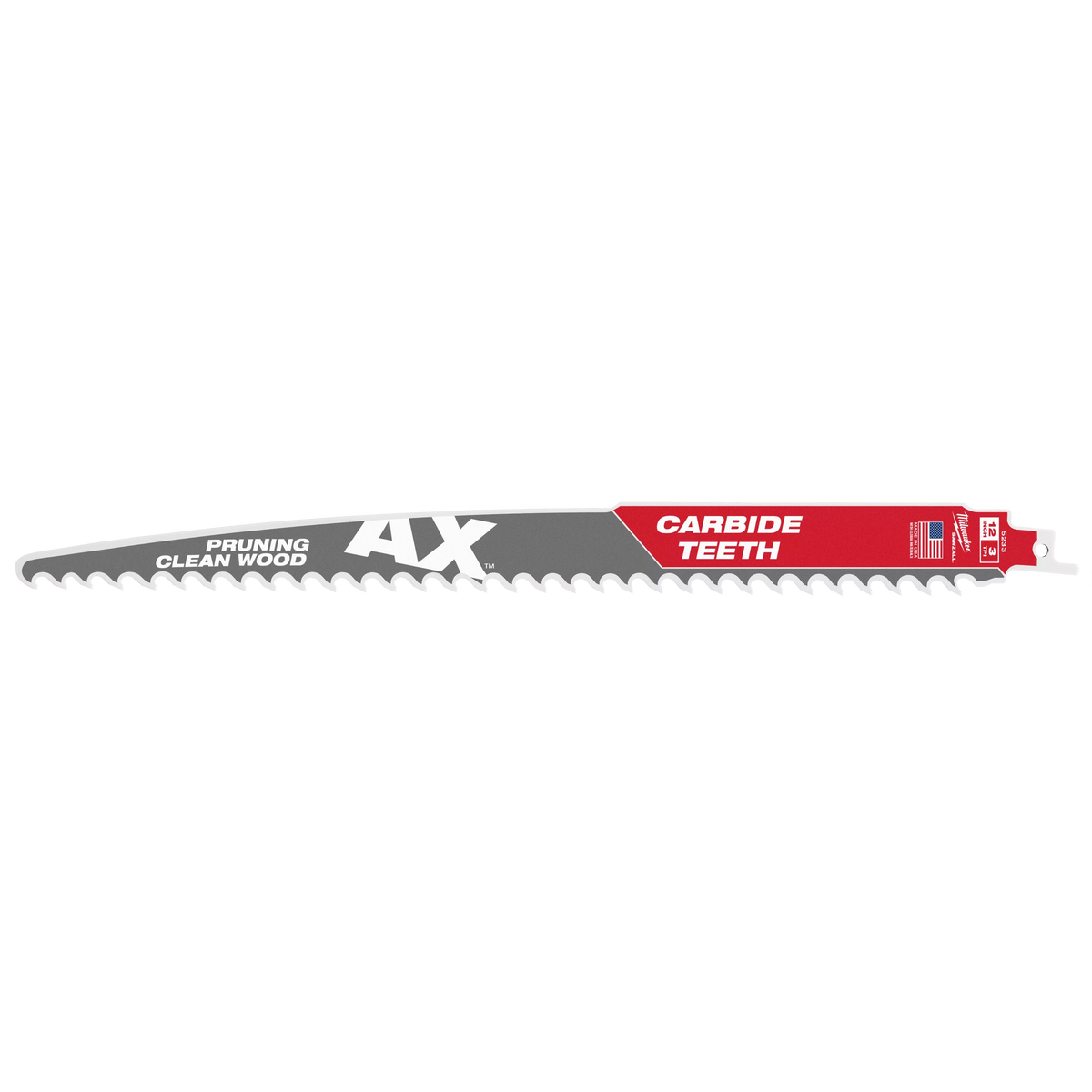 Milwaukee 48-00-5233 12" 3 TPI AX with Carbide Teeth SAWZALL Blade for Pruning (Pack of 5)
