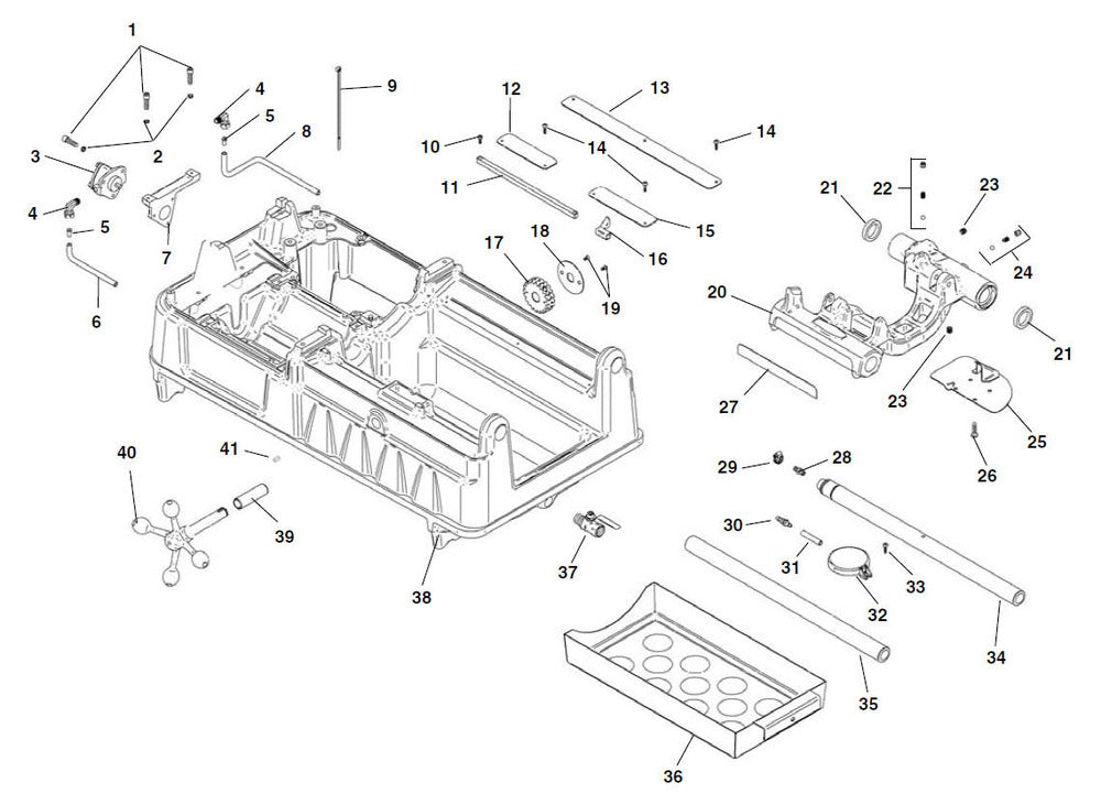 RIDGID 45195 Drip Plate, for 535A Automatic Threading Machine and 535 Threading Machine