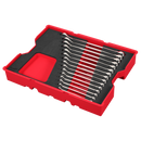 Milwaukee 48-22-0154 15pc. Metric Combination Wrench Set with Tray for PACKOUT Drawers