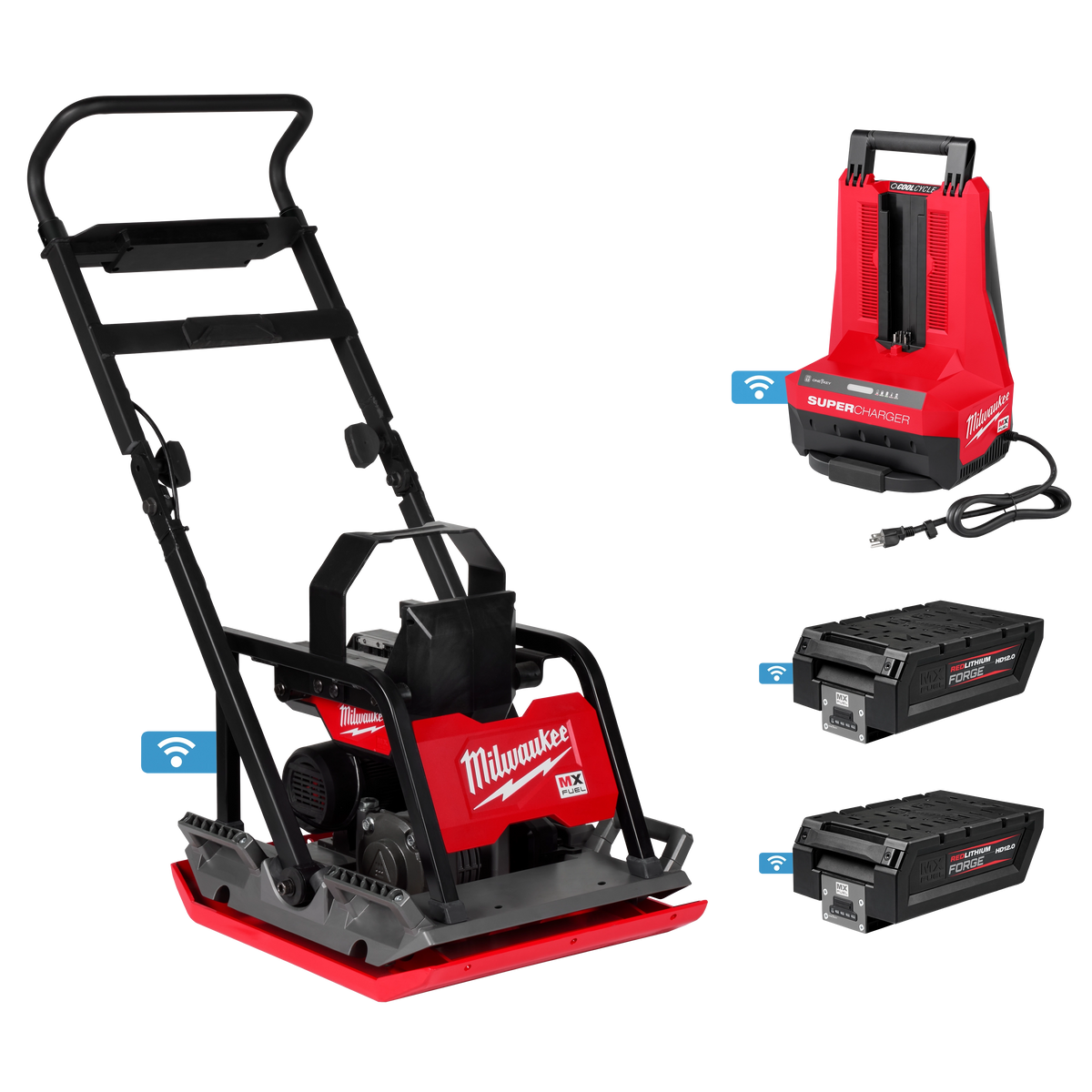 Milwaukee MXF220-2HD MX FUEL 20" Plate Compactor Kit