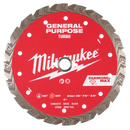 Milwaukee 49-93-9107 7" DIAMOND MAX Turbo, General Purpose Diamond Blade (Pack of 5)