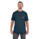 Milwaukee 605BL-S GRIDIRON Pocket T-Shirt | Short Sleeve, Blue, Small