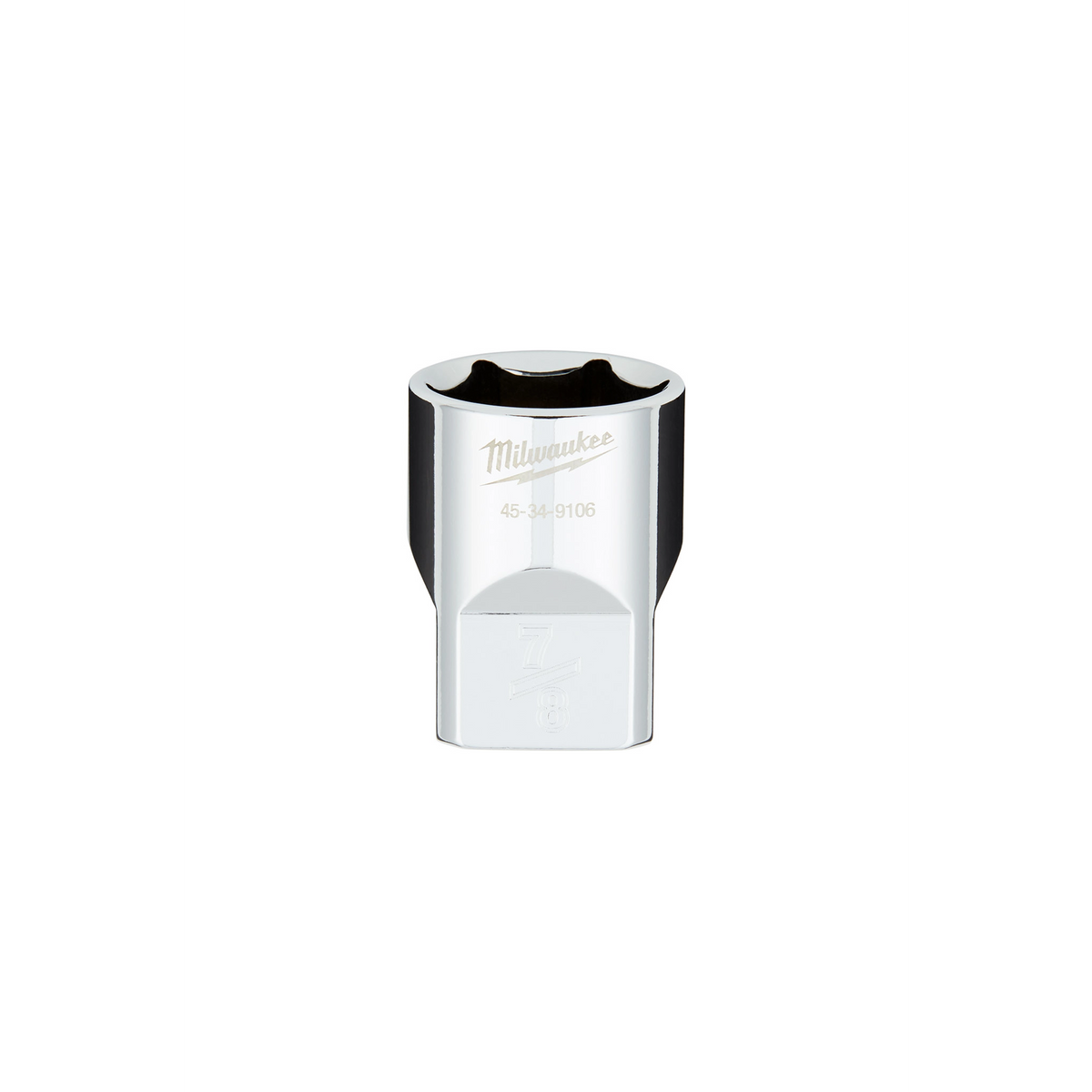 Milwaukee 45-34-9106 1/2" Drive 7/8" SAE 6-Point Socket with FOUR FLAT Sides