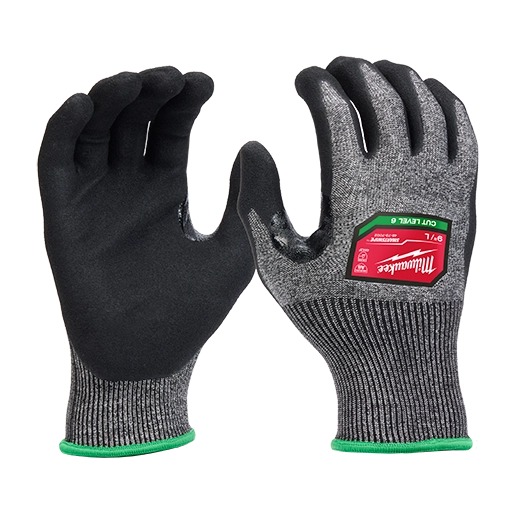 Milwaukee 48-73-7002B 12 Pair Cut Level 6 High-Dexterity Nitrile Dipped Gloves - L