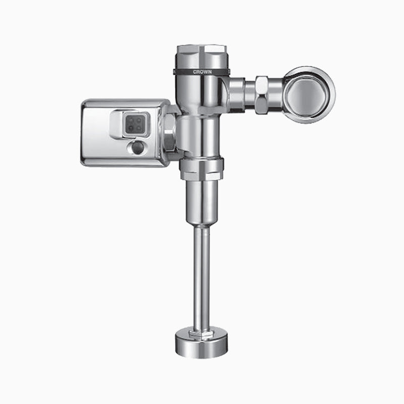 Sloan Crown 186 SMO Exposed Battery-Powered Sensor Urinal Flushometer (0.125 GPF), Option NOR with 13" Vacuum Breaker