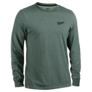 Milwaukee 604E-M FREEFLEX Hybrid Work Tee | Long Sleeve, Slate Green, Medium