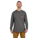 Milwaukee 606G-M GRIDIRON Pocket T-Shirt | Long Sleeve, Gray, Medium