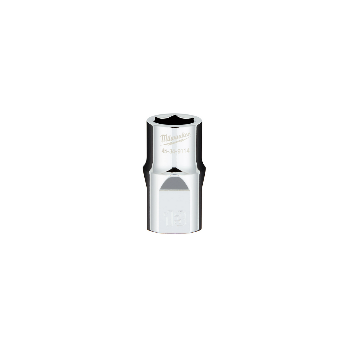 Milwaukee 45-34-9114 1/2" Drive 13MM Metric 6-Point Socket with FOUR FLAT Sides