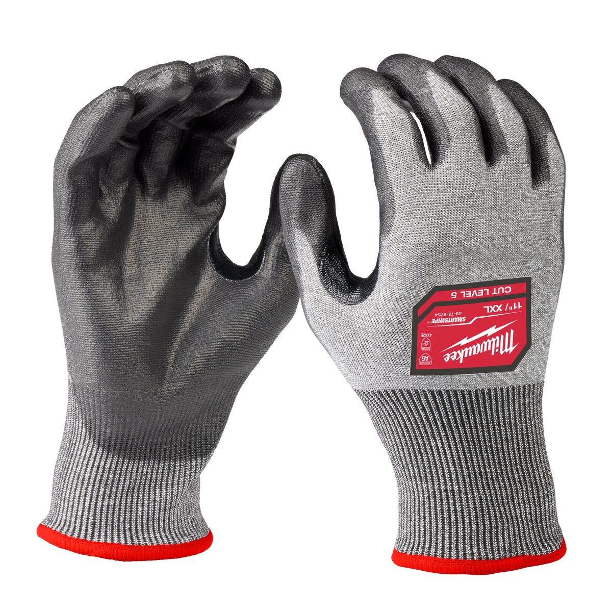 Milwaukee 48-73-8754 Cut Level 5 High Dexterity Polyurethane Dipped Gloves - XXL (Pack of 6)