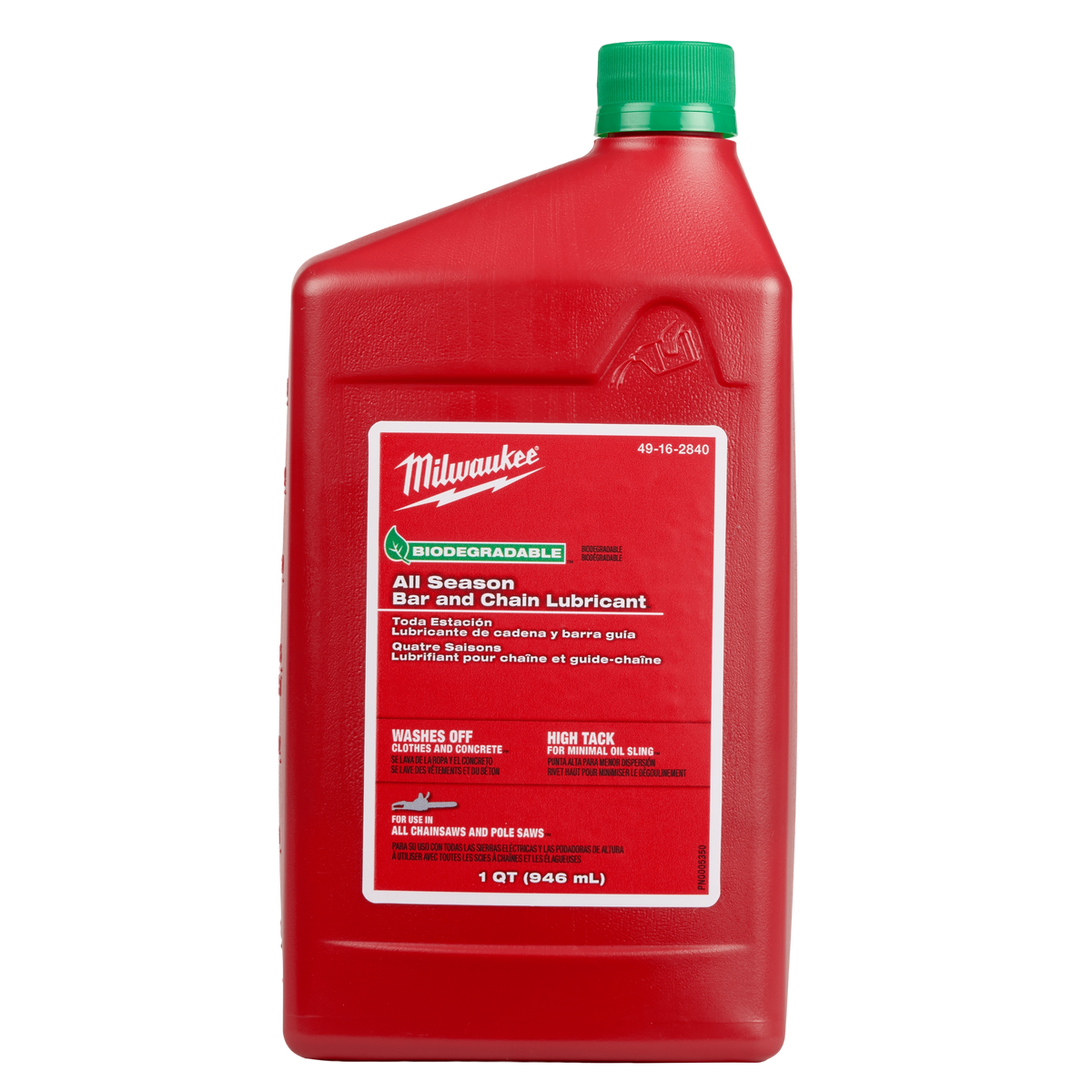 Milwaukee 49-16-2840 1 Quart Biodegradable All Season Bar and Chain Lubricant (Pack of 6)