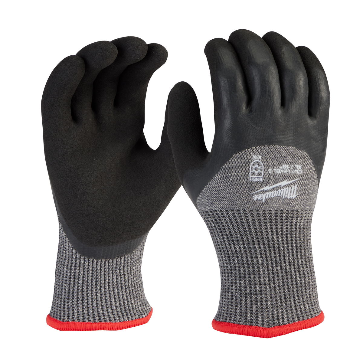 Milwaukee 48-73-7953 Cut Level 5 Winter Dipped Gloves - XL (Pack of 6)