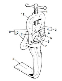 RIDGID 40310 Yoke and Hook Assembly, for 700 Power Drive and Portable Power Drive