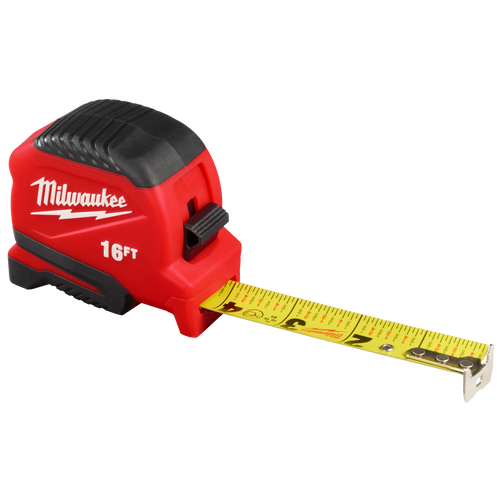 Milwaukee 48-22-1716 16ft Compact Tape Measure (Pack of 5)