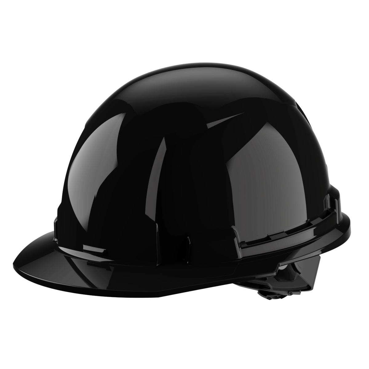Milwaukee 48-73-1110 BOLT Black Front Brim Hard Hat w/4pt Ratcheting Suspension (USA) - Type 1, Class E (Pack of 5)