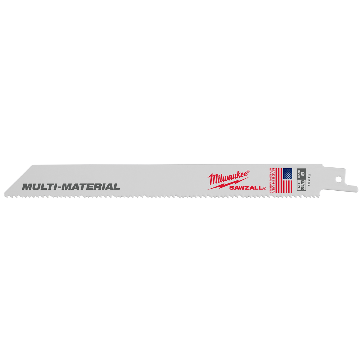 Milwaukee 48-01-2073 8" 8/12 TPI SAWZALL Blade for Multi-Material Bulk 10