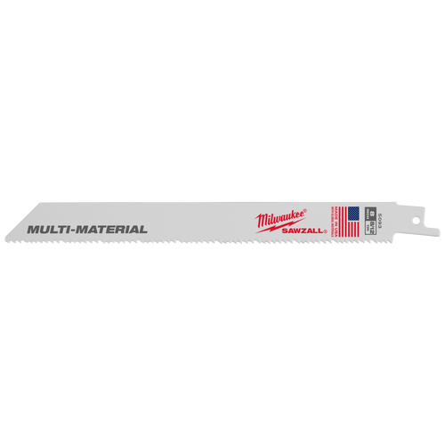 Milwaukee 48-01-2073 8" 8/12 TPI SAWZALL Blade for Multi-Material Bulk 10