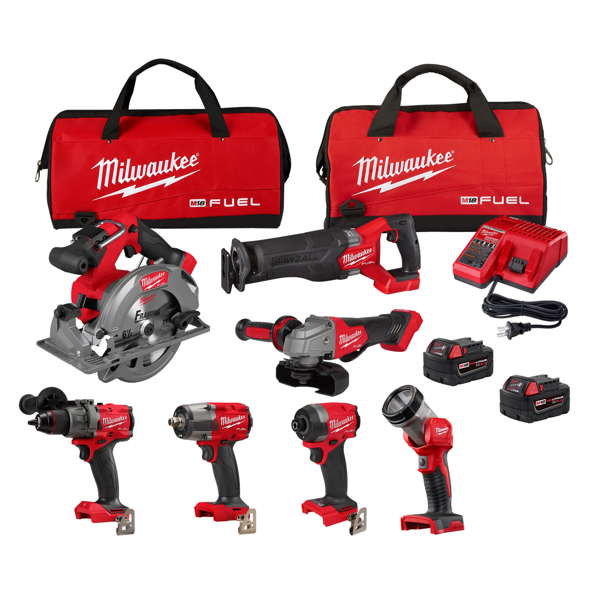 Milwaukee 3697-27 M18 FUEL 7-Tool Combo Kit