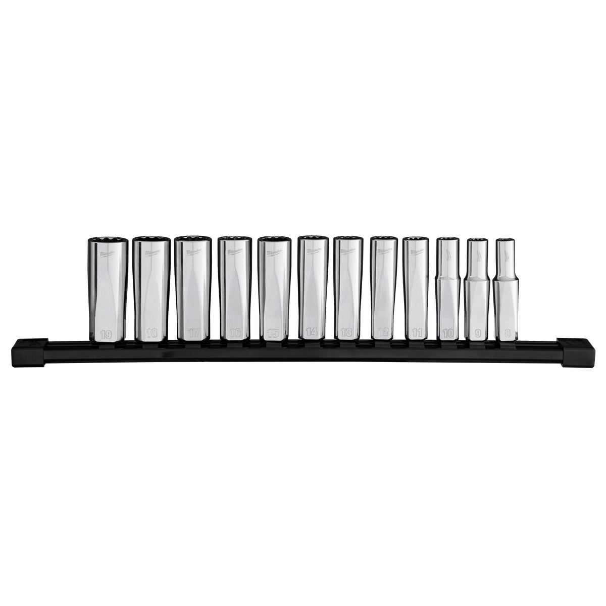 Milwaukee 48-22-9521 12pc 3/8” Drive 12-Point Deep Well Metric Socket Set