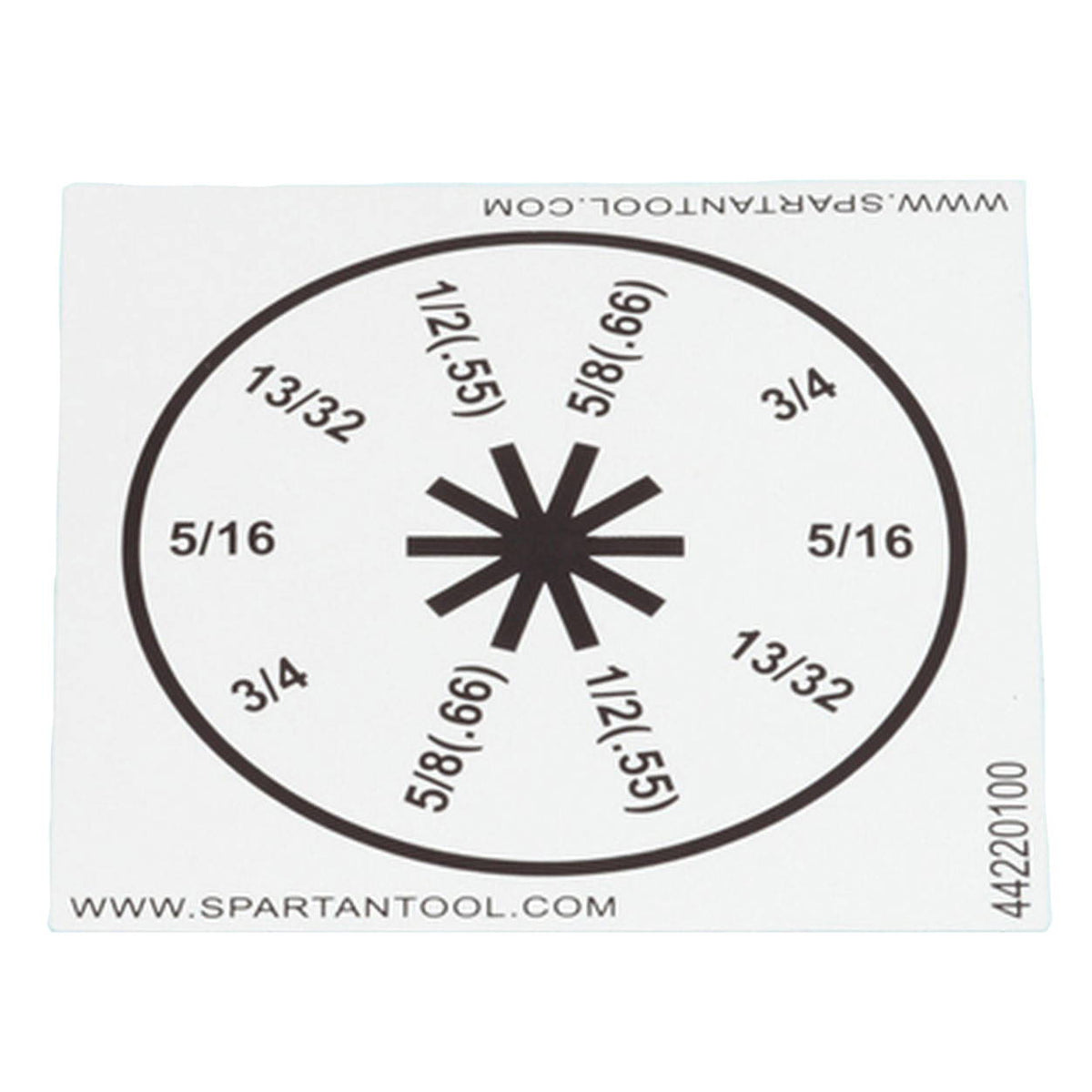 Spartan Tool Dial A Cable Decal 44220100