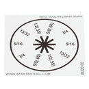 Spartan Tool Dial A Cable Decal 44220100