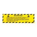 Spartan Tool Warning Rear Decal 77739900
