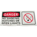 Spartan Tool Danger "No Smoking" Decal 77766300