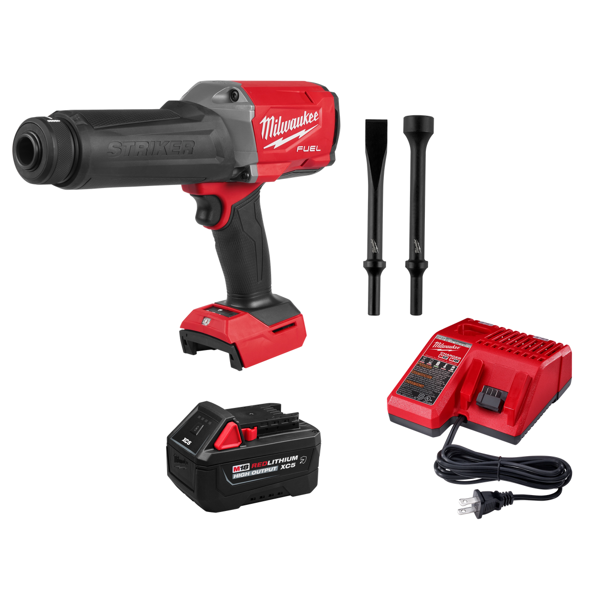 Milwaukee 3771-21 M18 FUEL STRIKER Hammer Chisel Kit