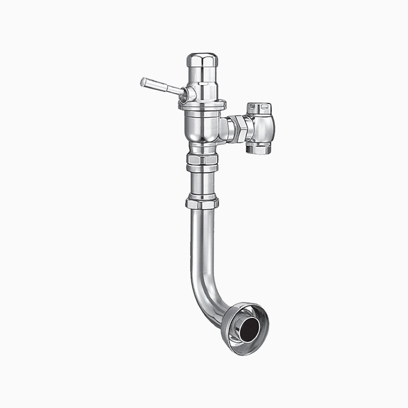 Sloan Dolphin 120-3.5 Exposed Manual Flushometer, 3.5 gpf, Rear Spud, Polished Chrome