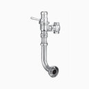 Sloan Dolphin 120-1.6 Exposed Manual Flushometer, Rear Spud, Polished Chrome, Ground Joint Control Stop, Less Vacuum Breaker, Angle Stop Bumper, 1.6 gpf