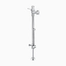 Sloan Dolphin BPW 1000-1.6 Exposed Manual Flushometer, 1.6 gpf, Top Spud, Polished Chrome, 1-1/2" Offset