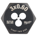 Milwaukee 49-57-5310 M3-0.60 mm 1-Inch Hex Threading Die