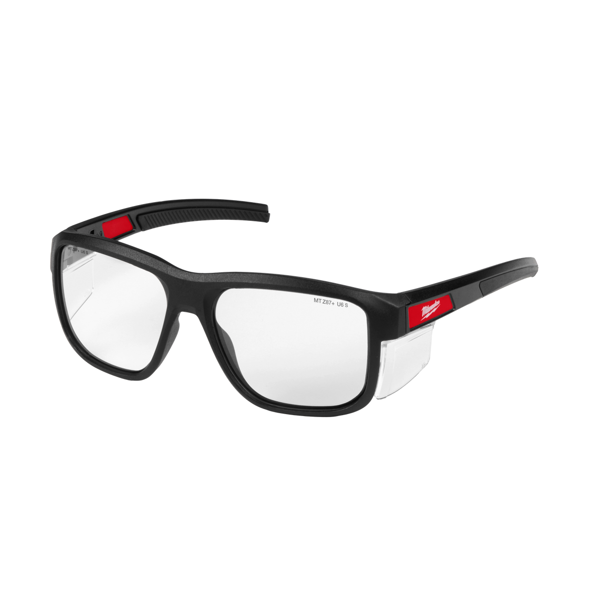 Milwaukee 48-73-2515 Full Frame Safety Glasses with Removable Side Shields – Clear Anti-Scratch Lenses (Pack of 6)