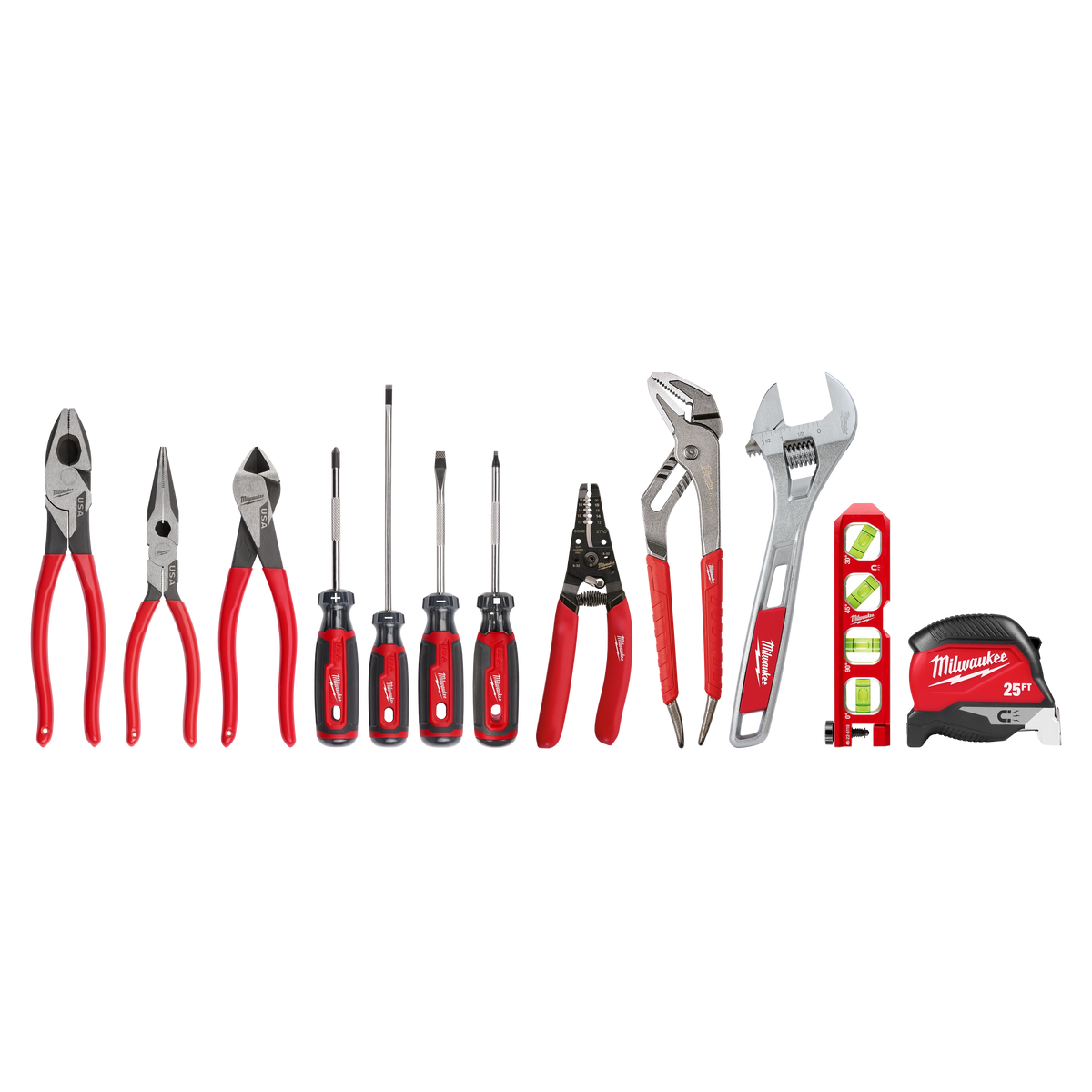 Milwaukee 48-22-0144 12 PC. Electrician's Hand Tool Set
