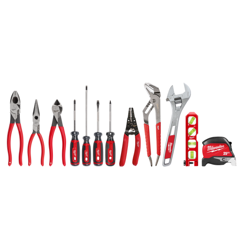 Milwaukee 48-22-0144 12 PC. Electrician's Hand Tool Set