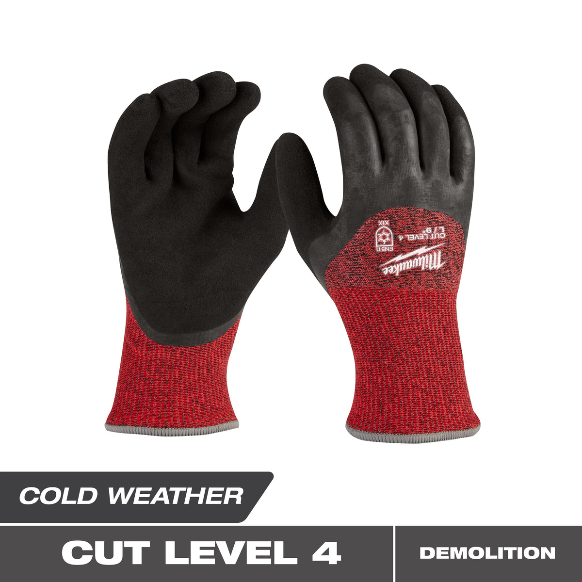 Milwaukee 48-73-7940E Cut Level 4 Winter Dipped Gloves - S (Pack of 864)
