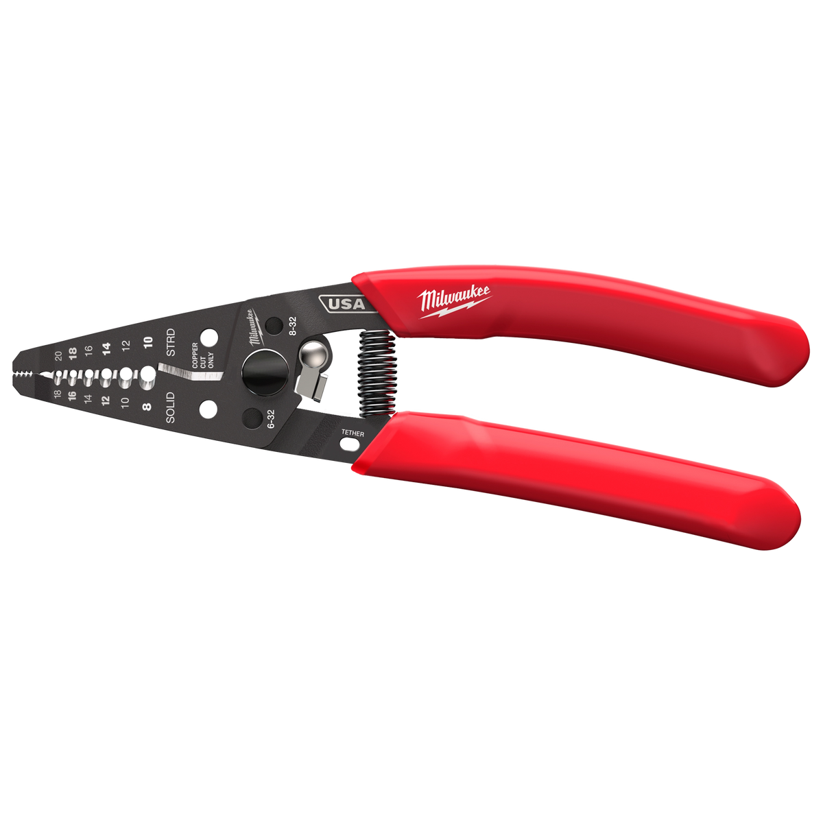 Milwaukee MT702 8-20 AWG Dipped Grip Wire Stripper & Cutter (USA)