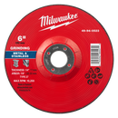 Milwaukee 49-94-0523 6" x 1/4" x 7/8" Metal Grinding Wheel - Type 27 (Pack of 10)