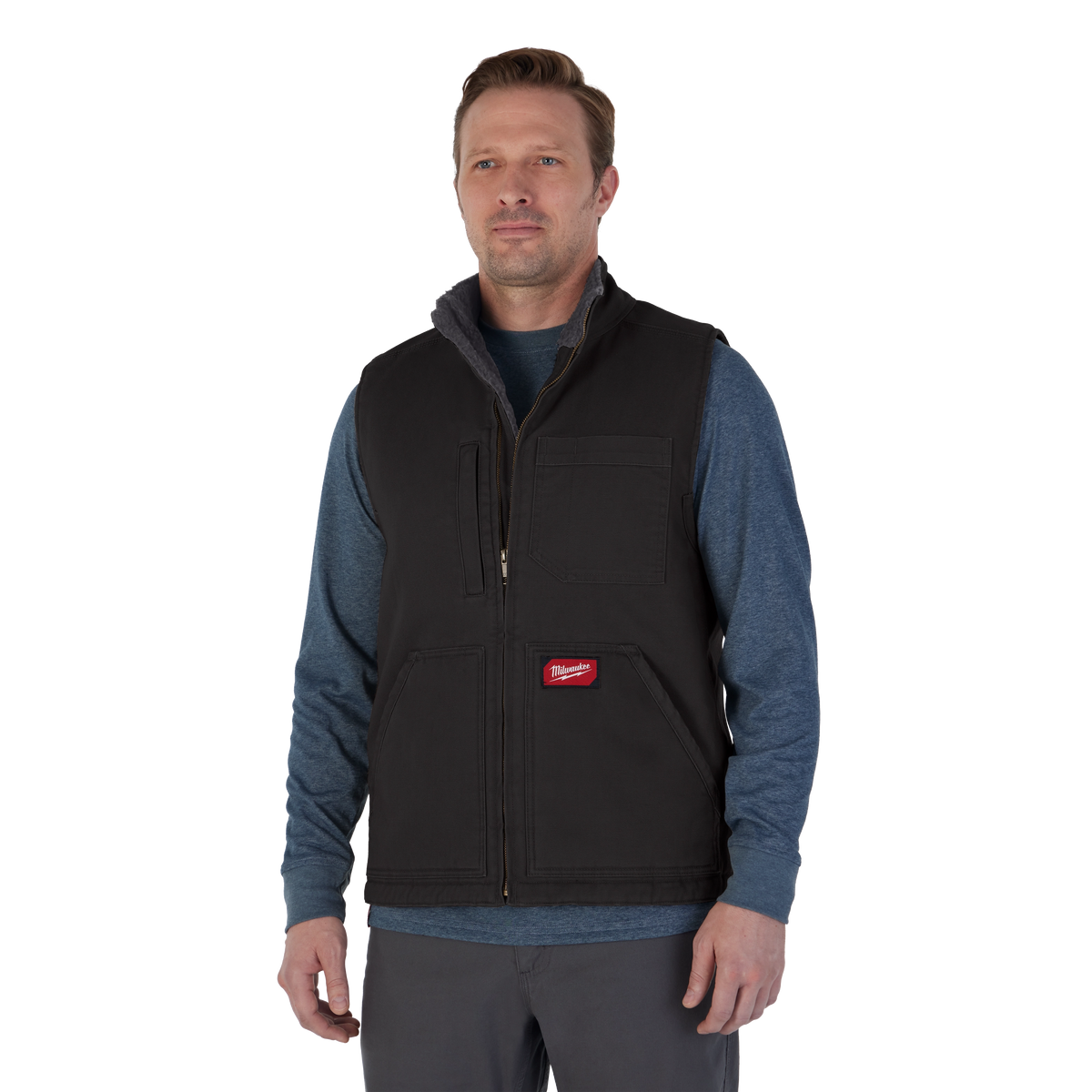 Milwaukee 801B-M GRIDIRON Sherpa-Lined Vest - Black M