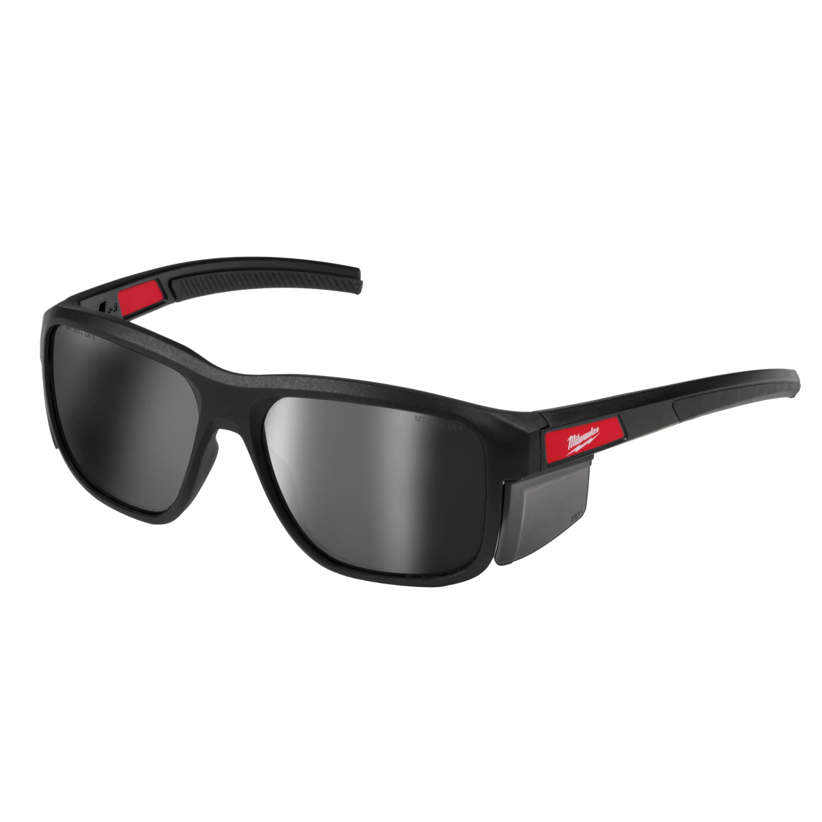 Milwaukee 48-73-2512 Full Frame Safety Glasses with Removable Side Shields – Mirrored Anti-Scratch Lenses (Pack of 6)