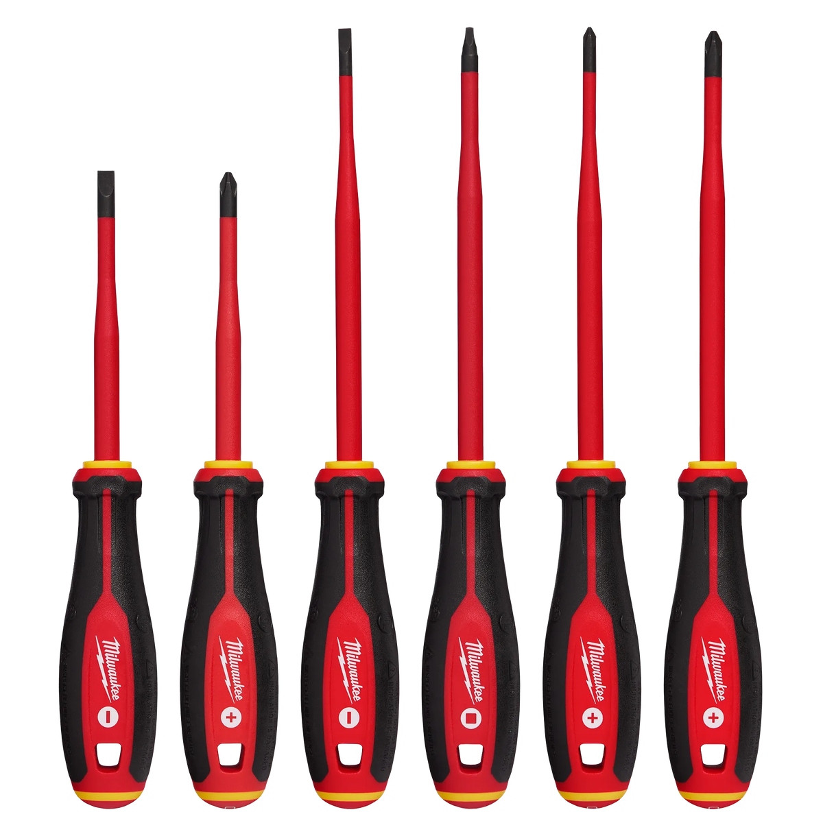 Milwaukee 48-22-2206 6pc 1000V Insulated Slim Tip Screwdriver Set